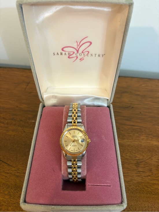 Sarah Coventry Accessories - Sarah Coventry Two-Tone Gold and Silver Women's Bracelet Watch